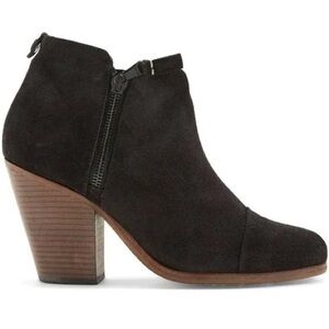 Rag & Bone women Ankle Boots Margot Black Suede 39.5 / 9.5 NIB